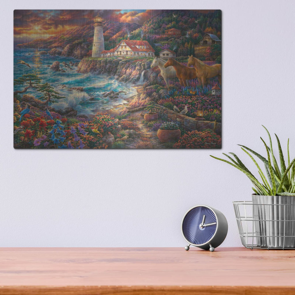 'Edge Of Destiny' by Chuck Pinson – Metal Wall Art, 16x12 room view