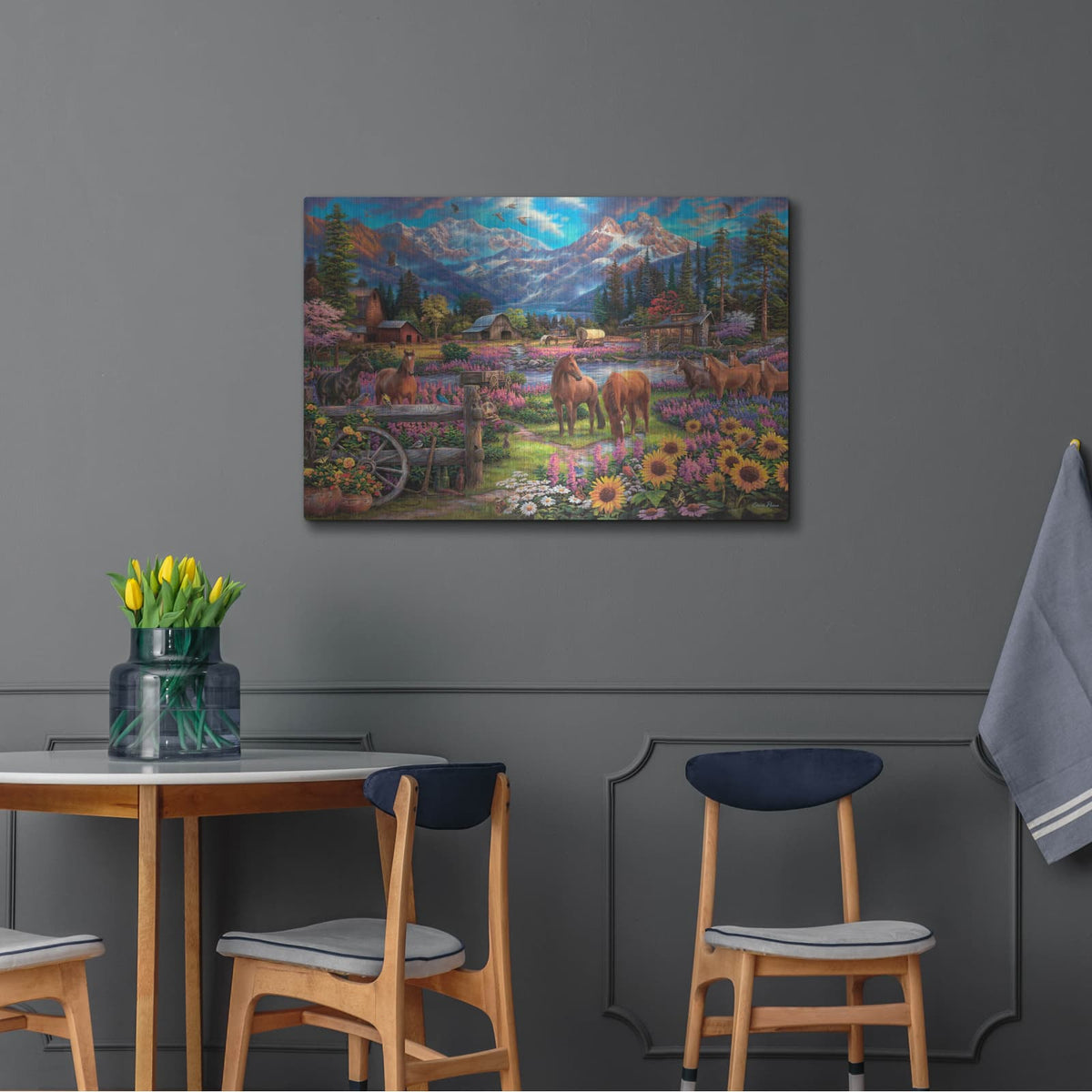'Free To Roam' by Chuck Pinson – Metal Wall Art, 36x24 room view