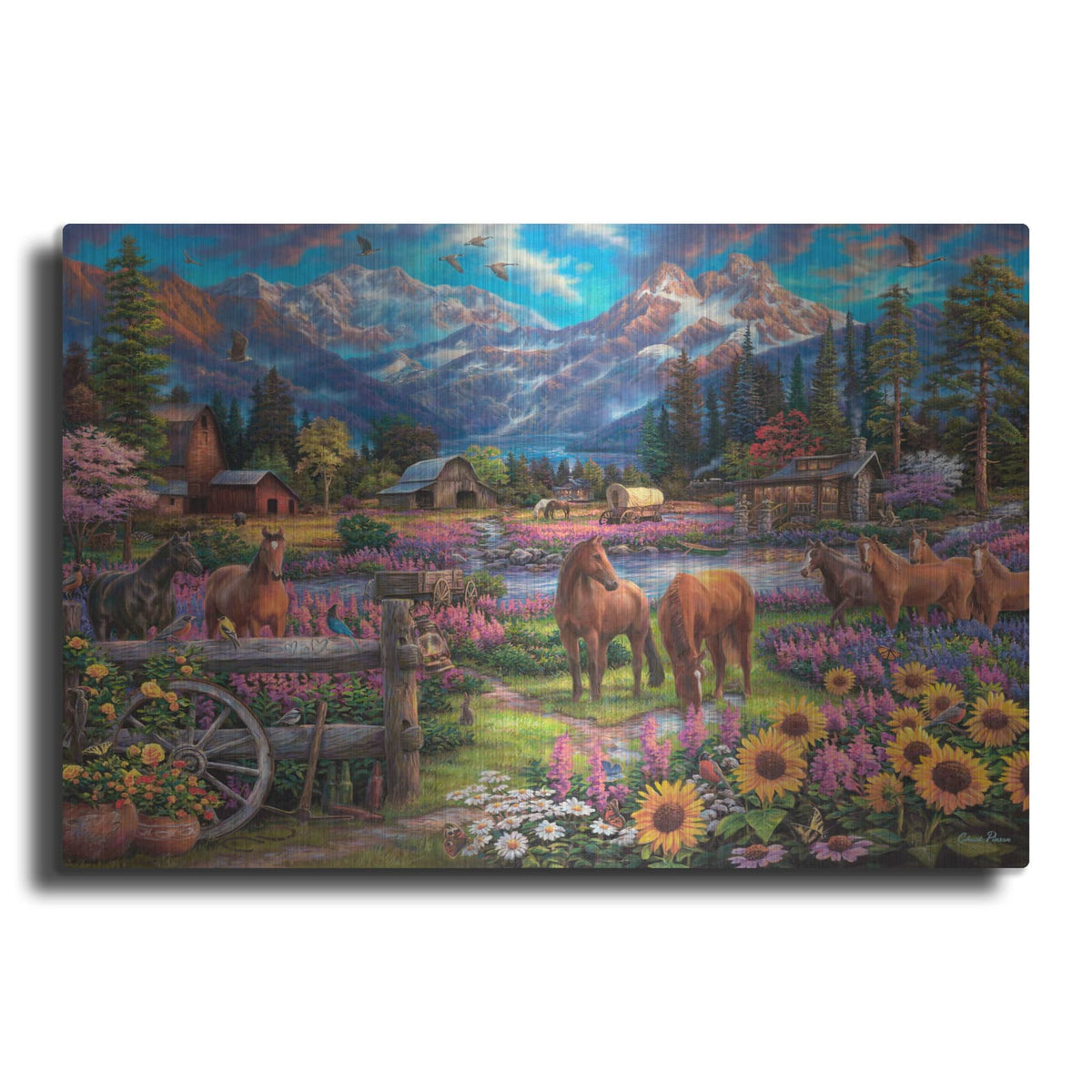 'Free To Roam' by Chuck Pinson – Metal Wall Art