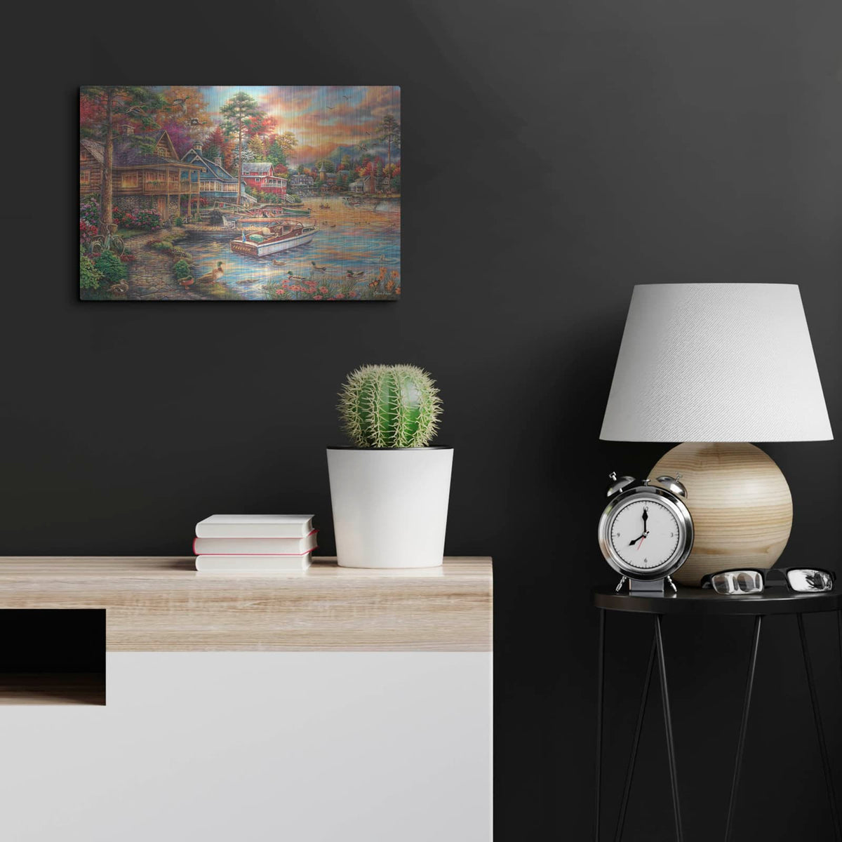 'Freedom At The Lake' by Chuck Pinson – Metal Wall Art, 24x16 room view