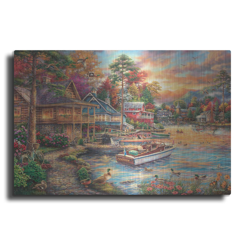 'Freedom At The Lake' by Chuck Pinson – Metal Wall Art