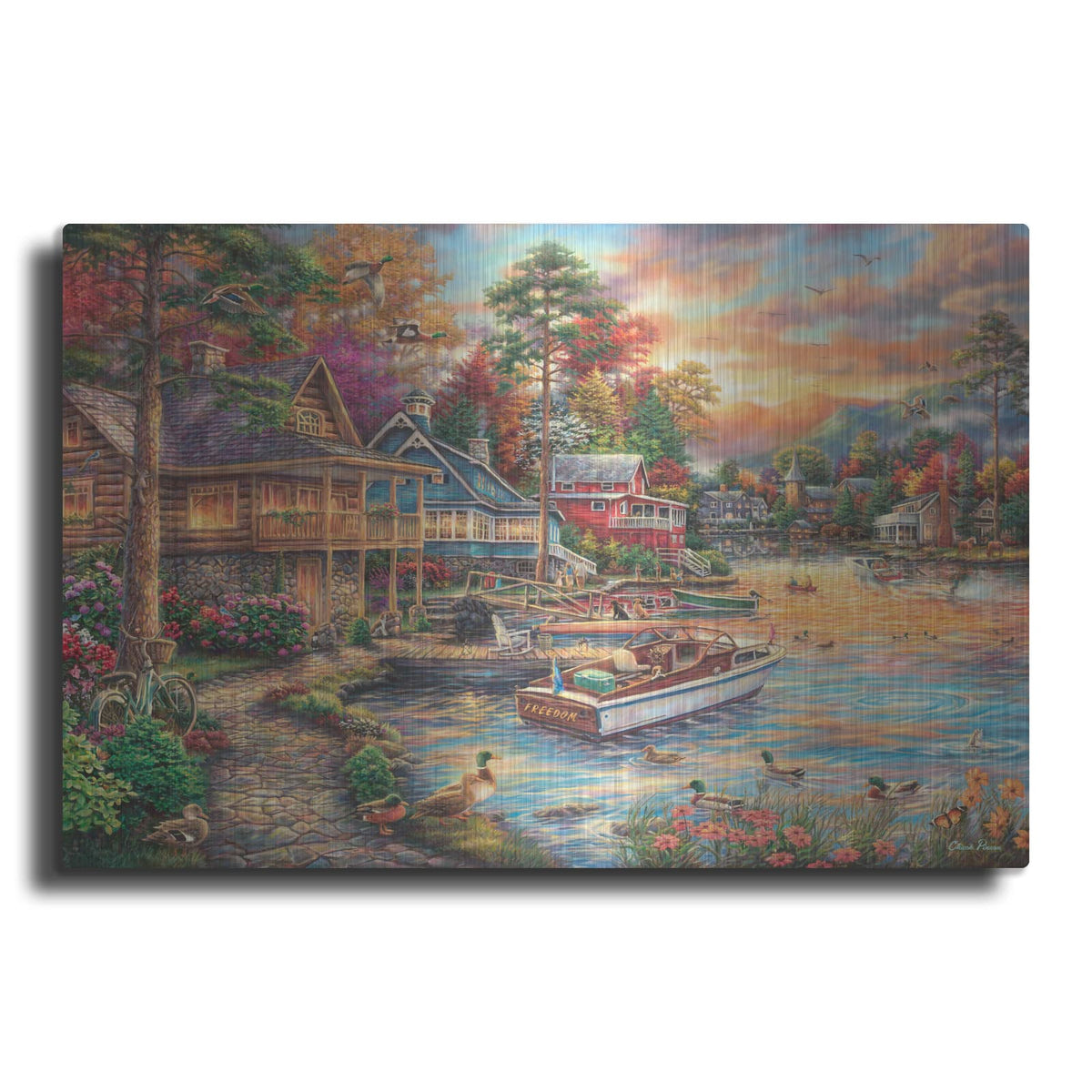 'Freedom At The Lake' by Chuck Pinson – Metal Wall Art