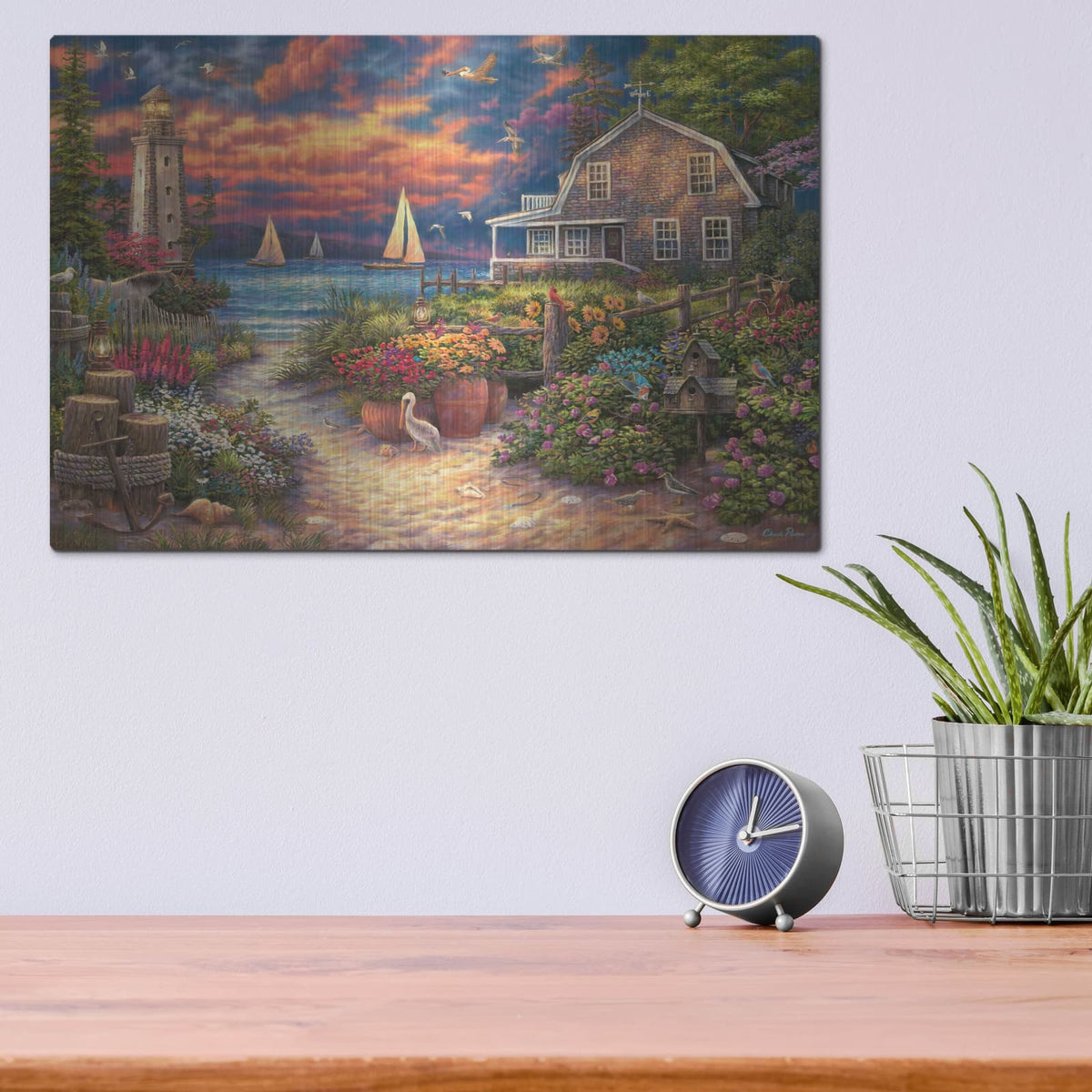 'Peace After The Storm' by Chuck Pinson – Metal Wall Art, 16x12 room view