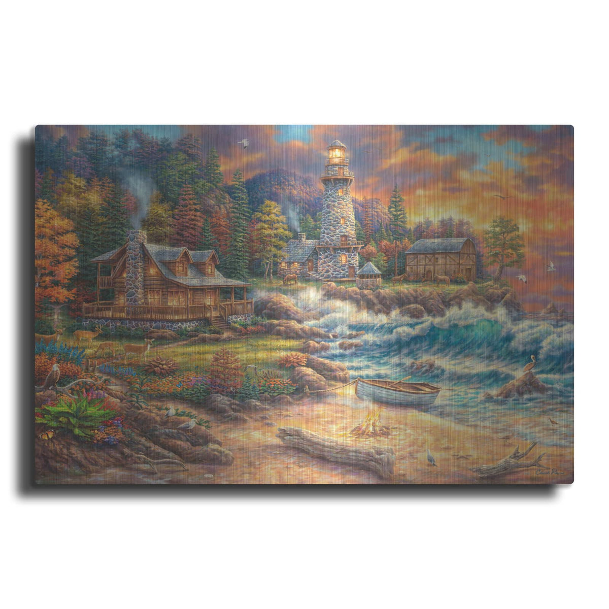 'Providence by The Sea' by Chuck Pinson – Metal Wall Art