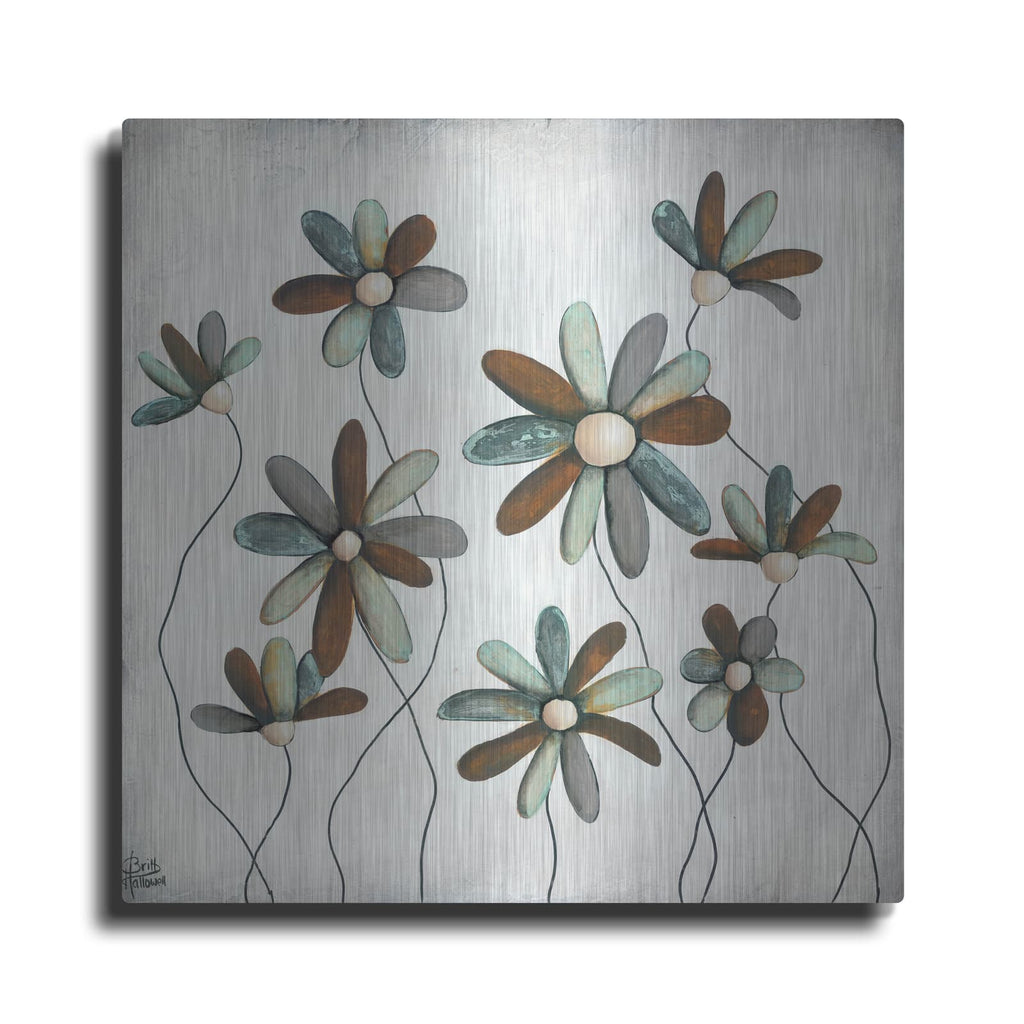'Patina Petals II' by Britt Hallowell – Metal Wall Art