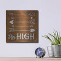 'Aim High' by Britt Hallowell – Metal Wall Art, 12x12 room view