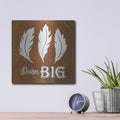 'Dream Big' by Britt Hallowell – Metal Wall Art, 12x12 room view
