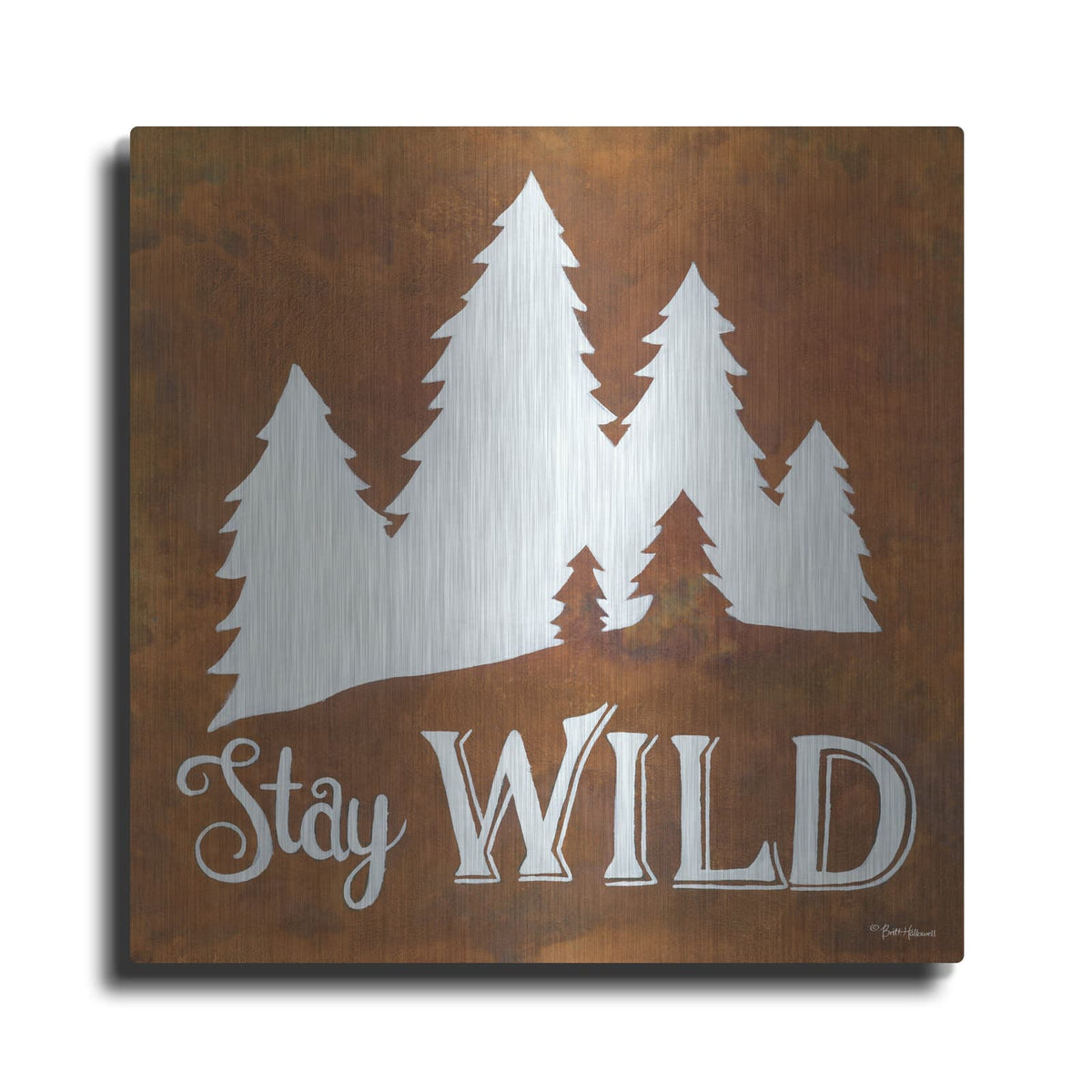 'Stay Wild' by Britt Hallowell – Metal Wall Art
