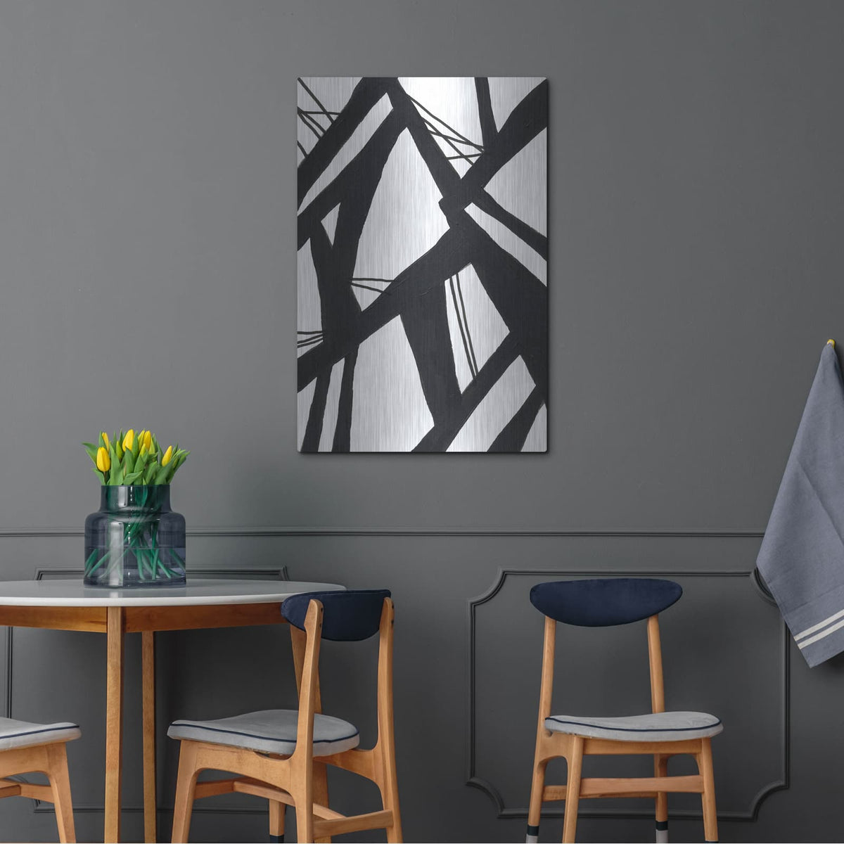 'Roadwork 2' by Ishita Banerjee – Metal Wall Art, 24x36 room view