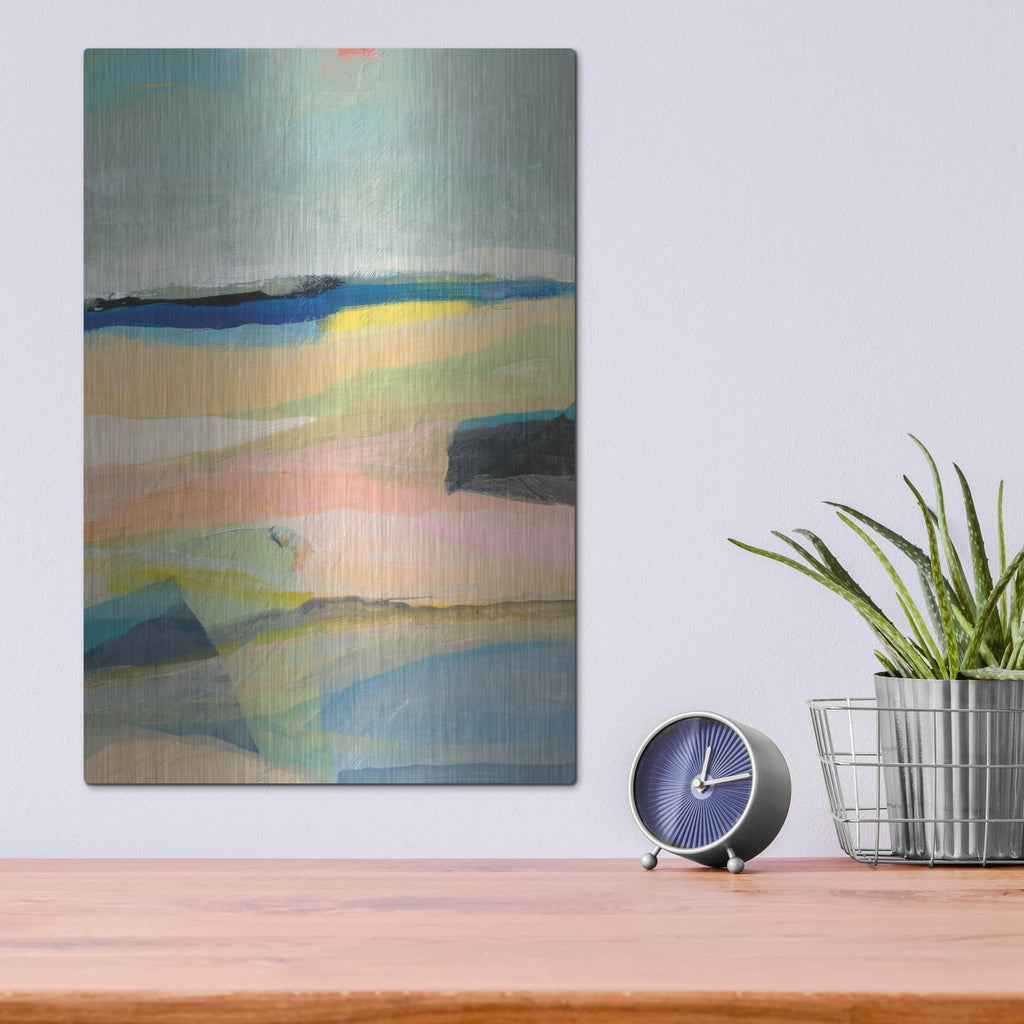 'Colorfield 11' by Jan Weiss – Metal Wall Art, 12x16 room view
