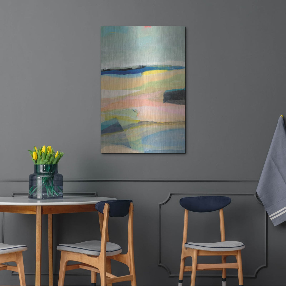 'Colorfield 11' by Jan Weiss – Metal Wall Art, 24x36 room view