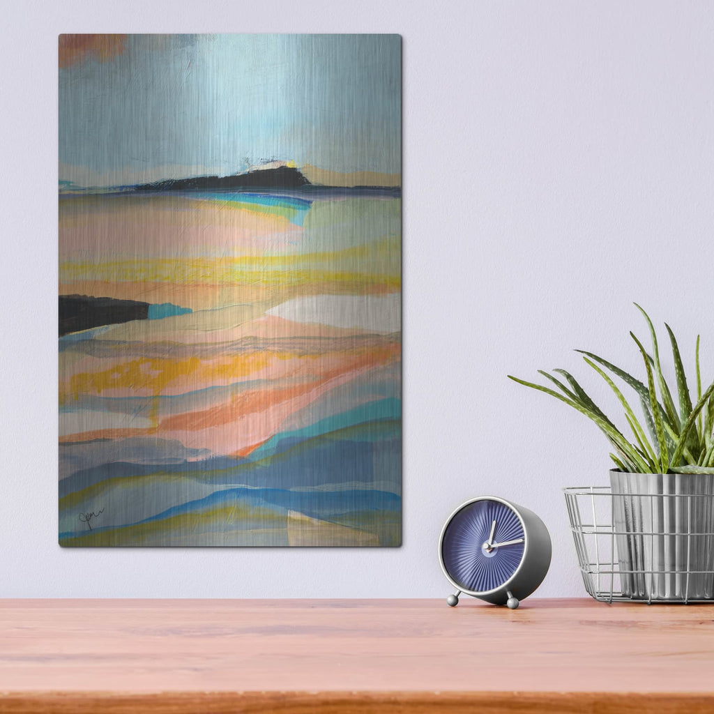 'Colorfield 12' by Jan Weiss – Metal Wall Art, 12x16 room view