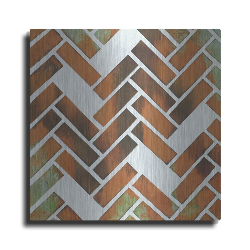 'Herringbone I' by Britt Hallowell – Metal Wall Art