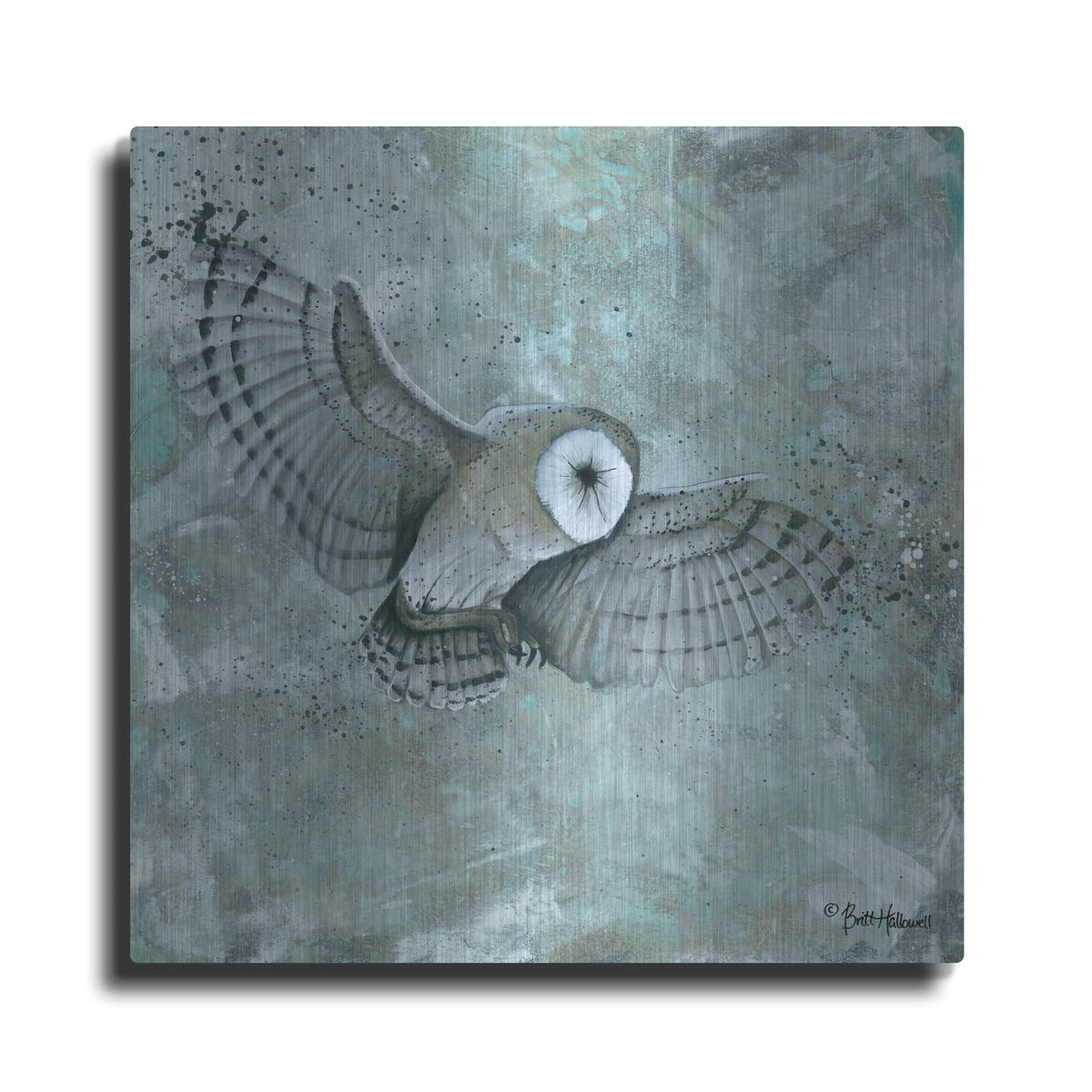 'Simplicity Owl' by Britt Hallowell – Metal Wall Art