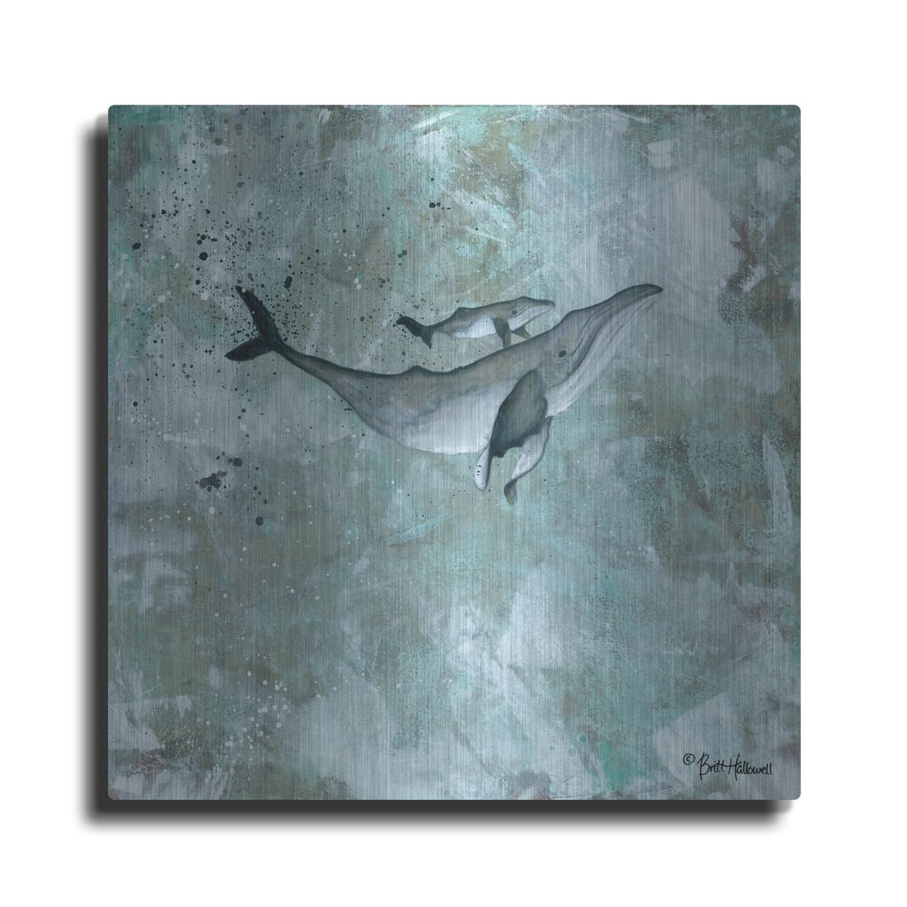 'Simplicity Humpback' by Britt Hallowell – Metal Wall Art