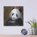 'Panda Smile' by Britt Hallowell – Metal Wall Art, 12x12 room view