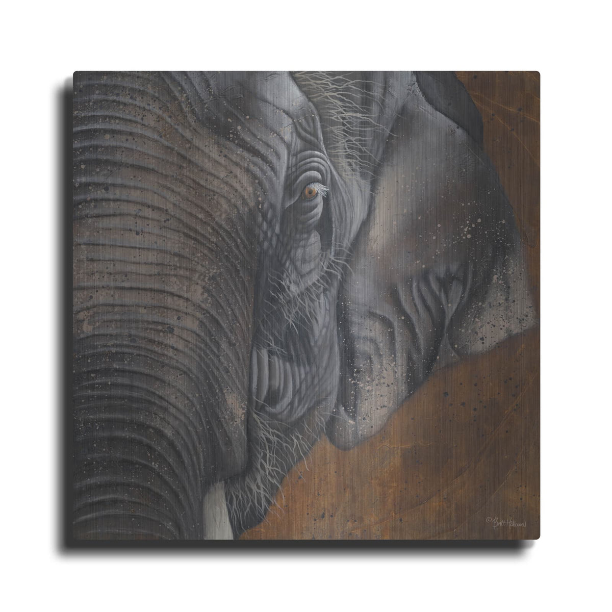 'The Gentlest Giant' by Britt Hallowell – Metal Wall Art