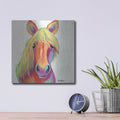 'Cheery Horse' by Britt Hallowell – Metal Wall Art, 12x12 room view