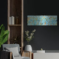 'Converse Blue' by Candra Boggs – Metal Wall Art, 36x12 room view