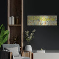 'Converse Yellow' by Candra Boggs – Metal Wall Art, 36x12 room view