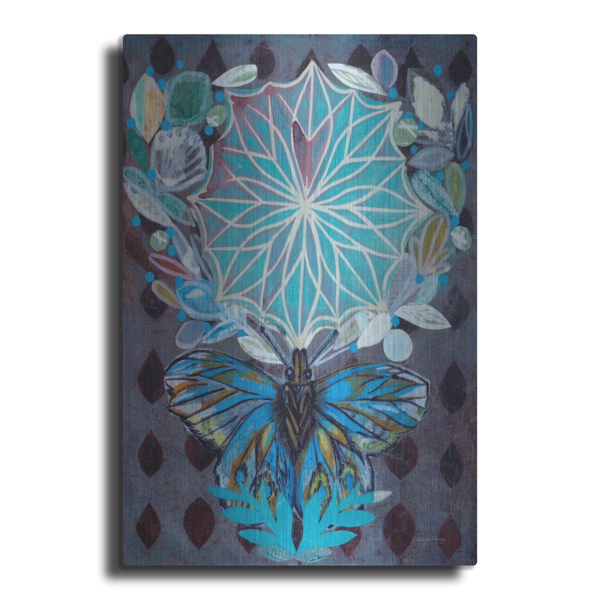 'Midnight Moth' by Candra Boggs – Metal Wall Art