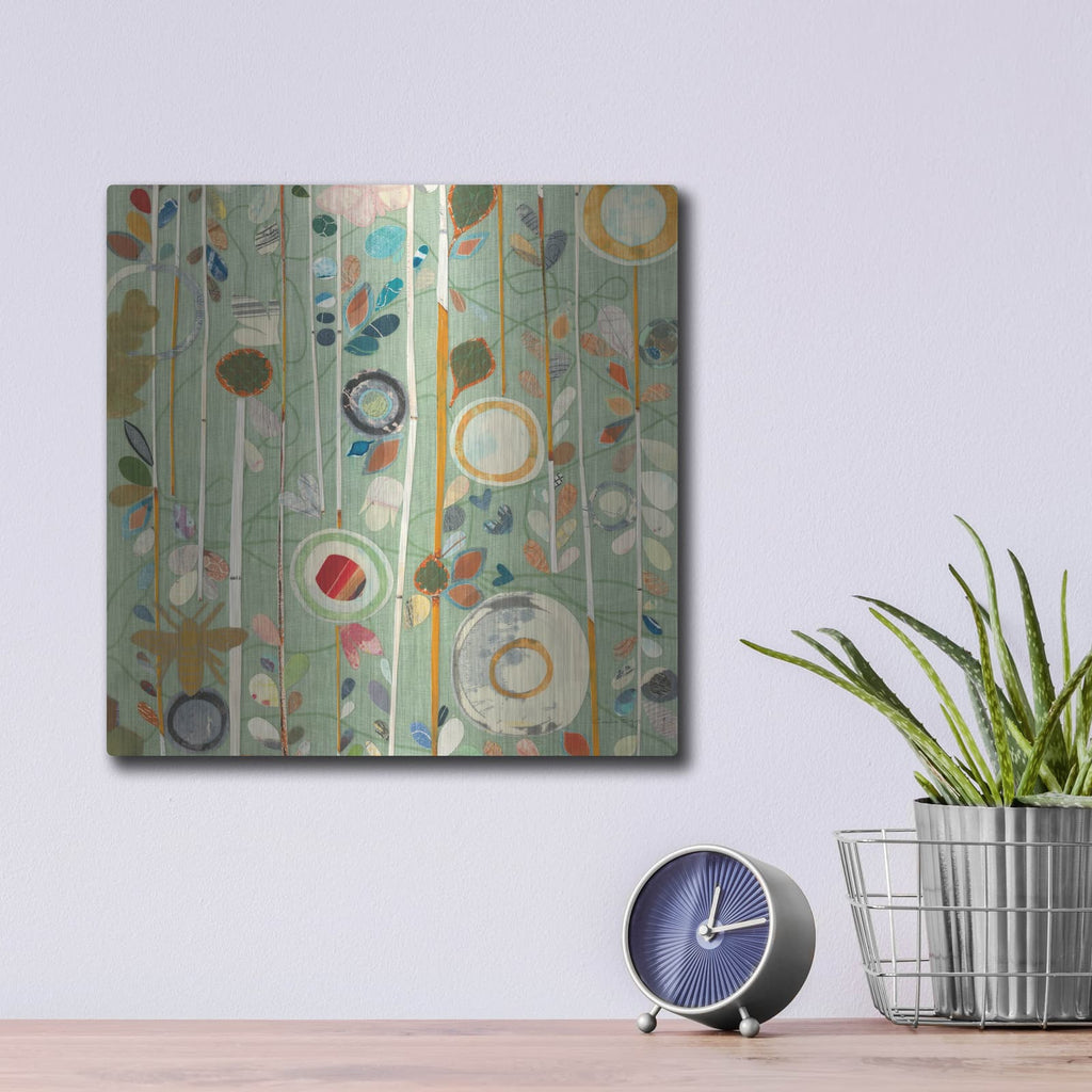 'Natural Garden 2' by Candra Boggs – Metal Wall Art, 12x12 room view