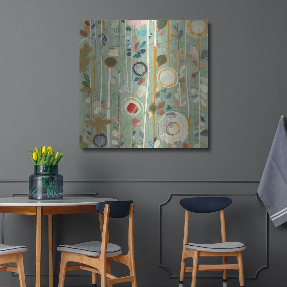 'Natural Garden 2' by Candra Boggs – Metal Wall Art, 36x36 room view