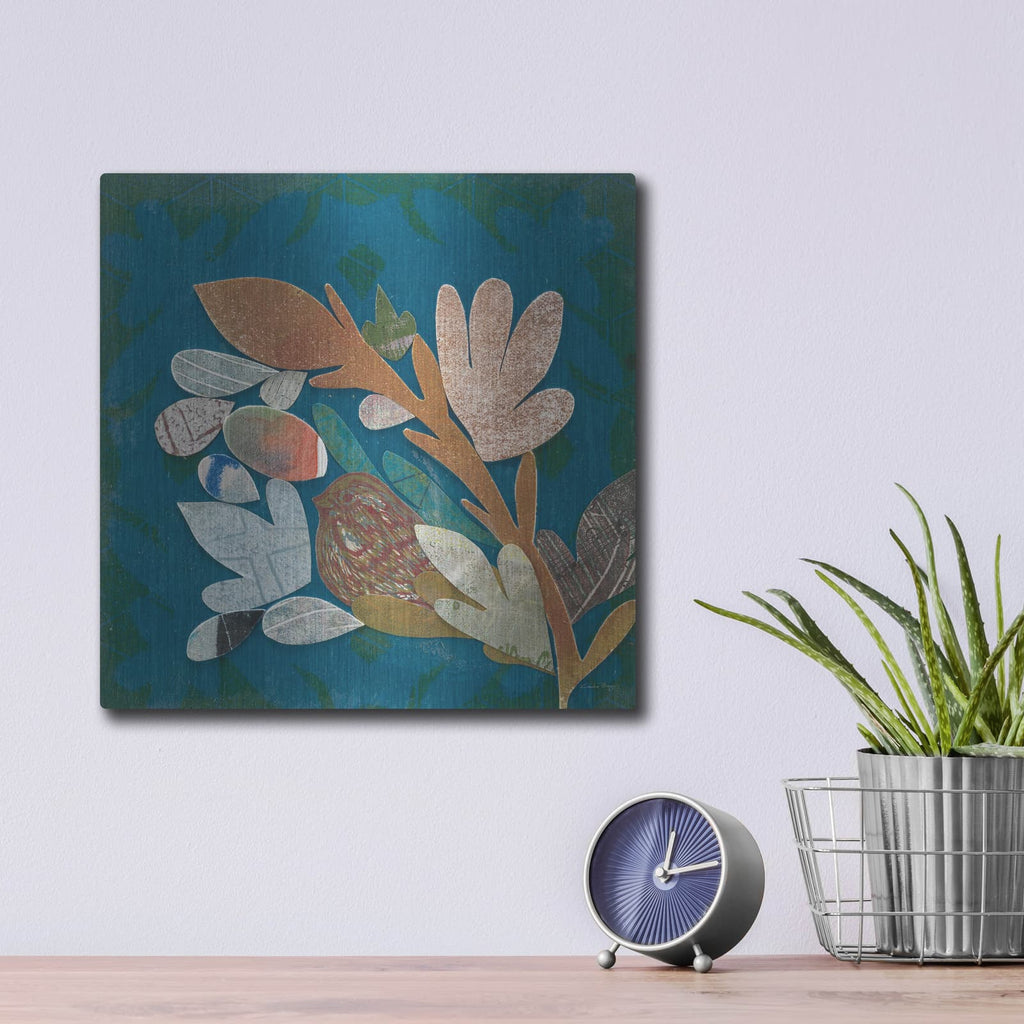 'Nesting Birds 2' by Candra Boggs – Metal Wall Art, 12x12 room view
