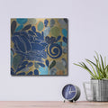 'Rose 1' by Candra Boggs – Metal Wall Art, 12x12 room view