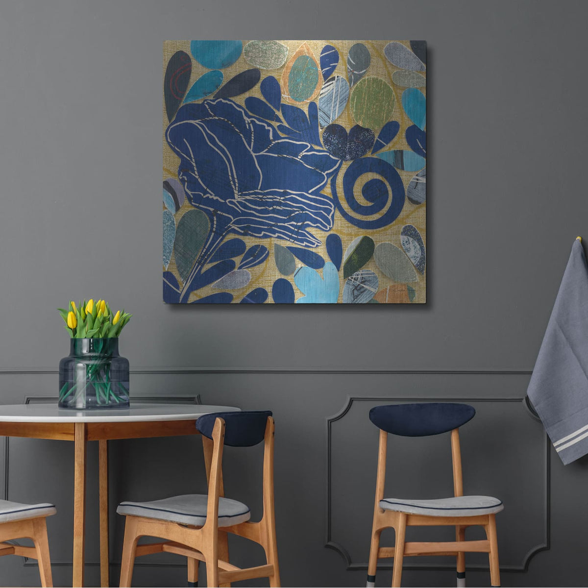 'Rose 1' by Candra Boggs – Metal Wall Art, 36x36 room view