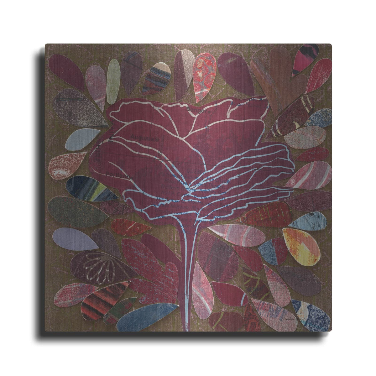 'Rose 2' by Candra Boggs – Metal Wall Art