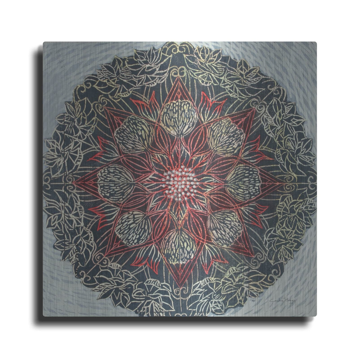 'Starshine Mandala 2' by Candra Boggs – Metal Wall Art