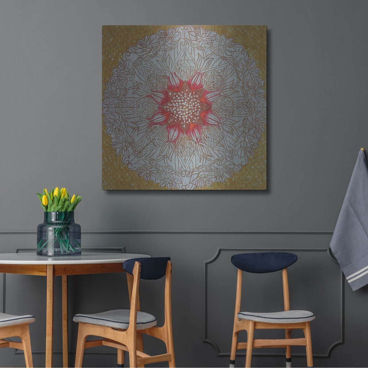 'Starshine Mandala 3' by Candra Boggs – Metal Wall Art, 36x36 room view