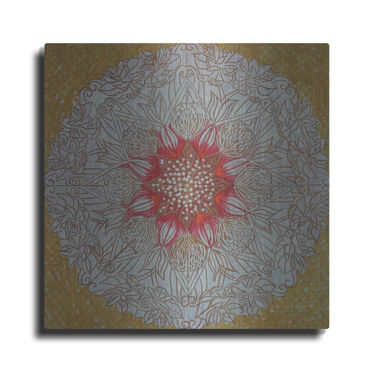 'Starshine Mandala 3' by Candra Boggs – Metal Wall Art