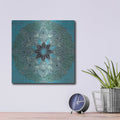 'Starshine Mandala 4' by Candra Boggs – Metal Wall Art, 12x12 room view