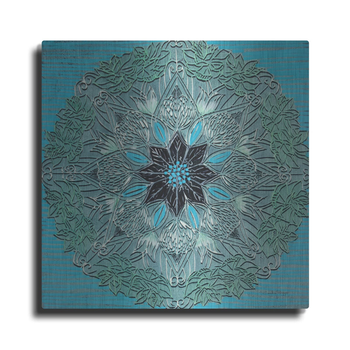 'Starshine Mandala 4' by Candra Boggs – Metal Wall Art