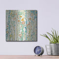 'Under The Rain White' by Candra Boggs – Metal Wall Art, 12x12 room view