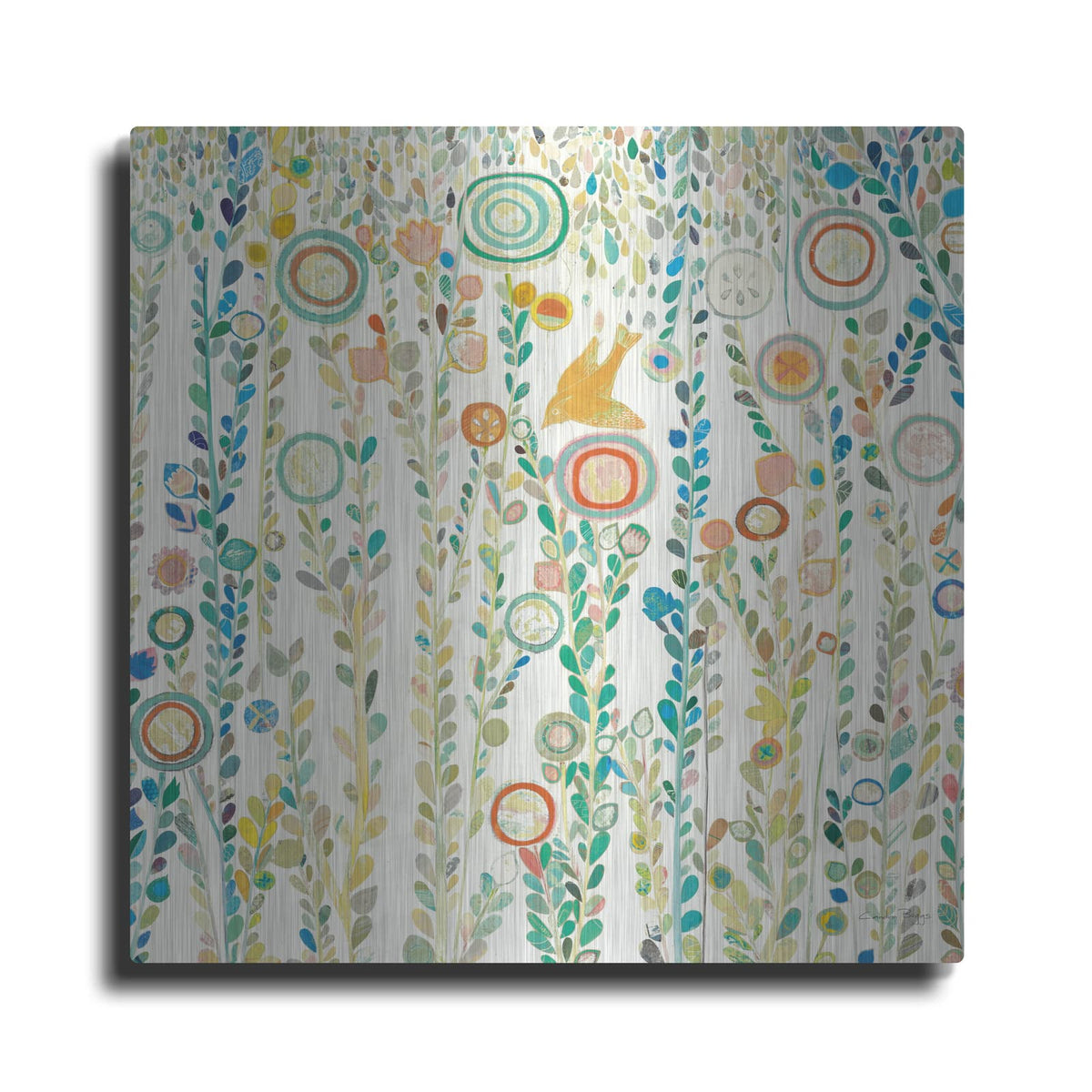 'Under The Rain White' by Candra Boggs – Metal Wall Art