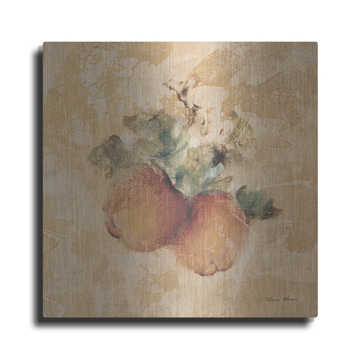 'Apples Square' by Cheri Blum – Metal Wall Art