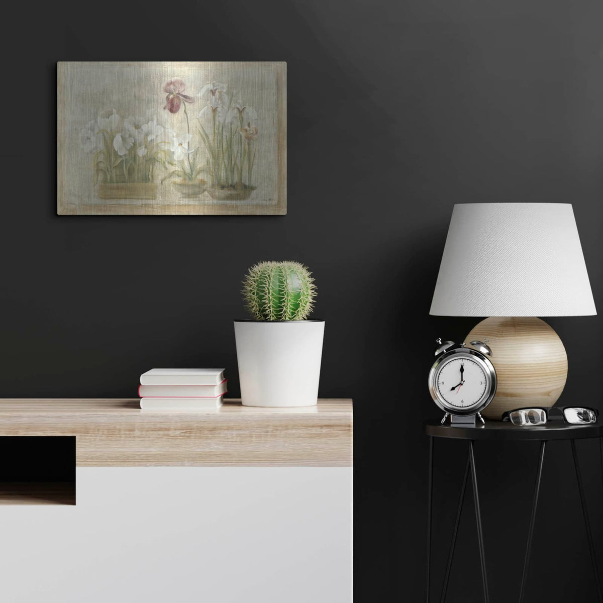 'Asian Florals' by Cheri Blum – Metal Wall Art, 24x16 room view