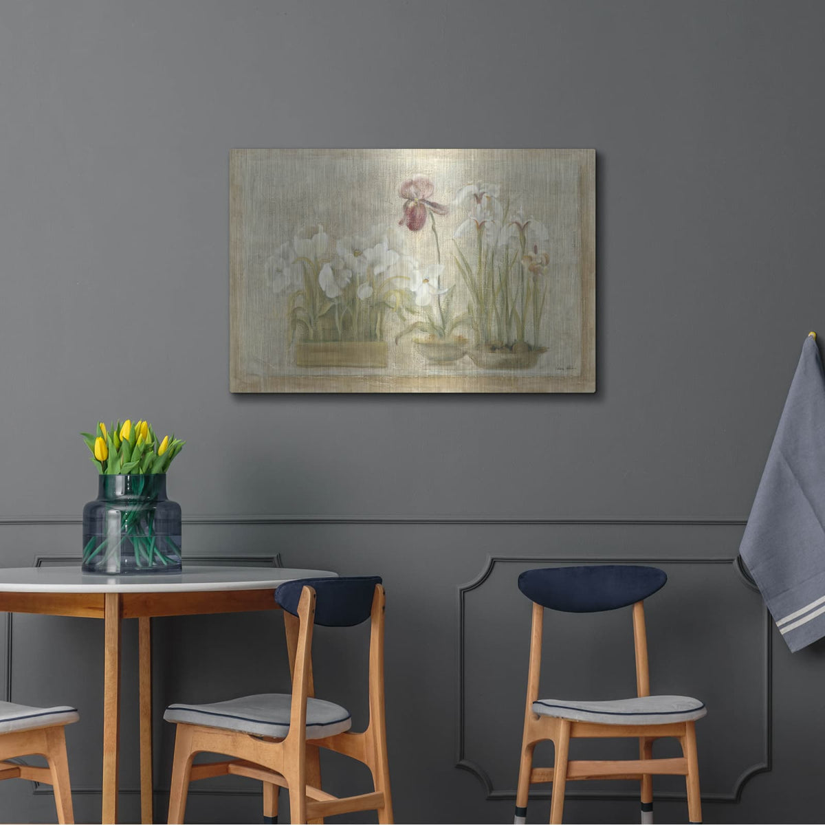 'Asian Florals' by Cheri Blum – Metal Wall Art, 36x24 room view