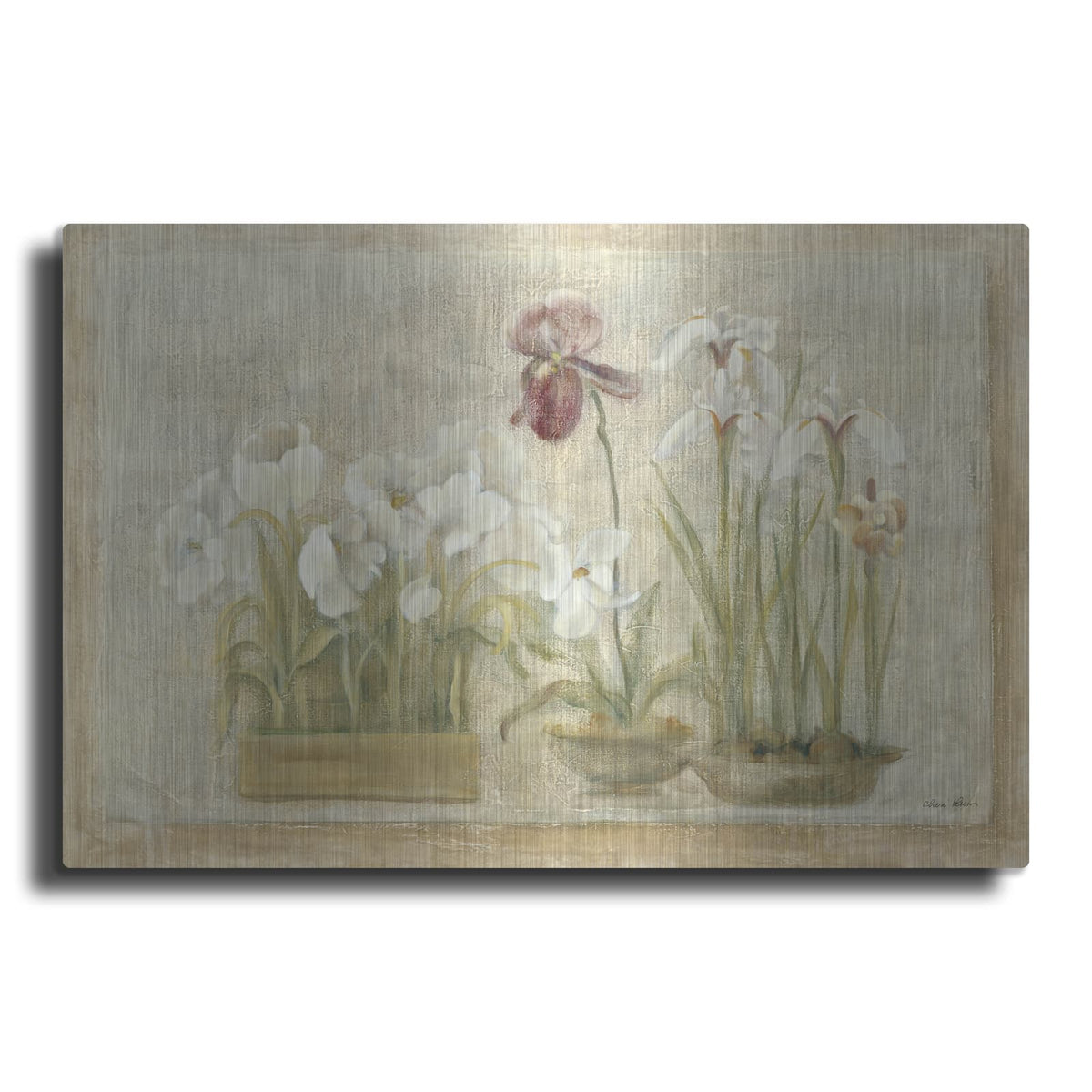 'Asian Florals' by Cheri Blum – Metal Wall Art