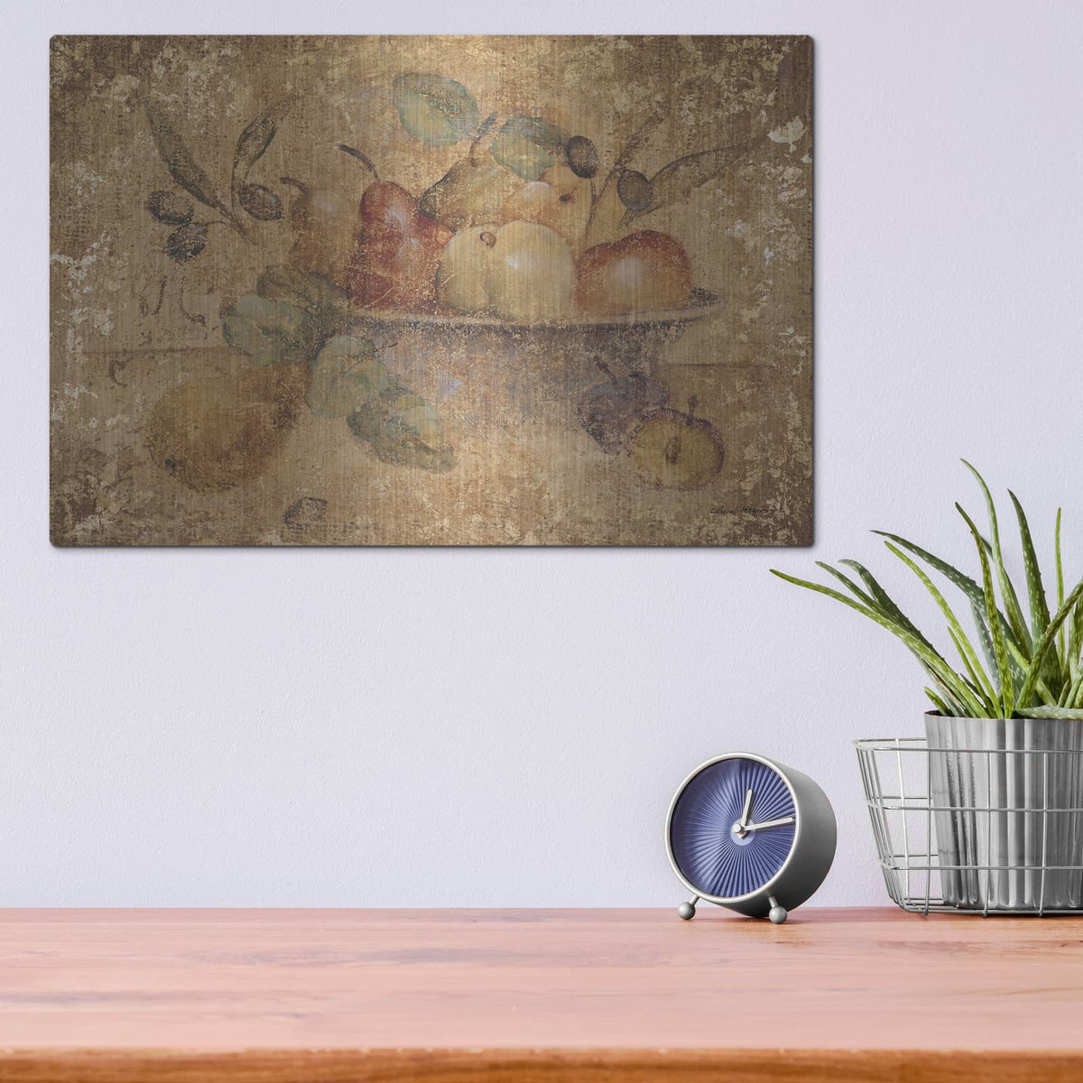 'Autumn Harvest' by Cheri Blum – Metal Wall Art, 16x12 room view