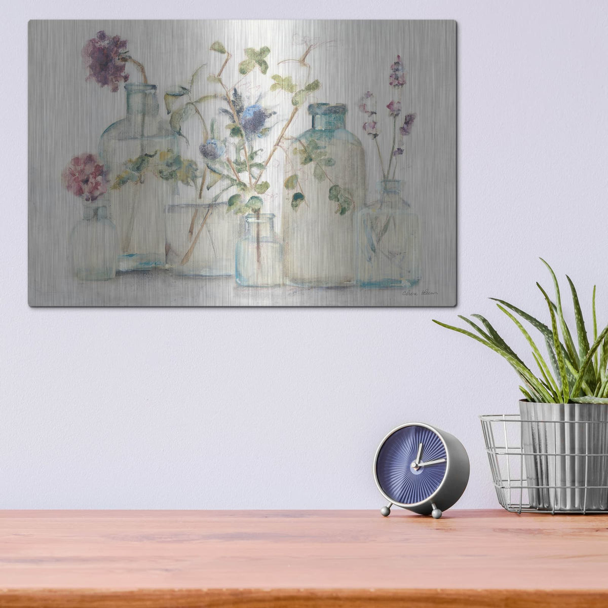 'Blossoms 4' by Cheri Blum – Metal Wall Art, 16x12 room view