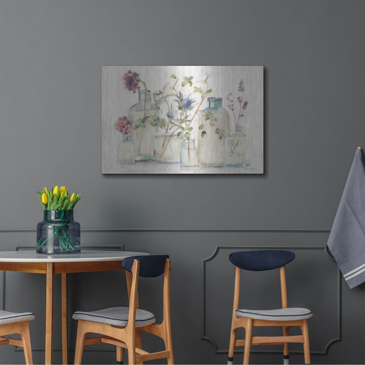 'Blossoms 4' by Cheri Blum – Metal Wall Art, 36x24 room view