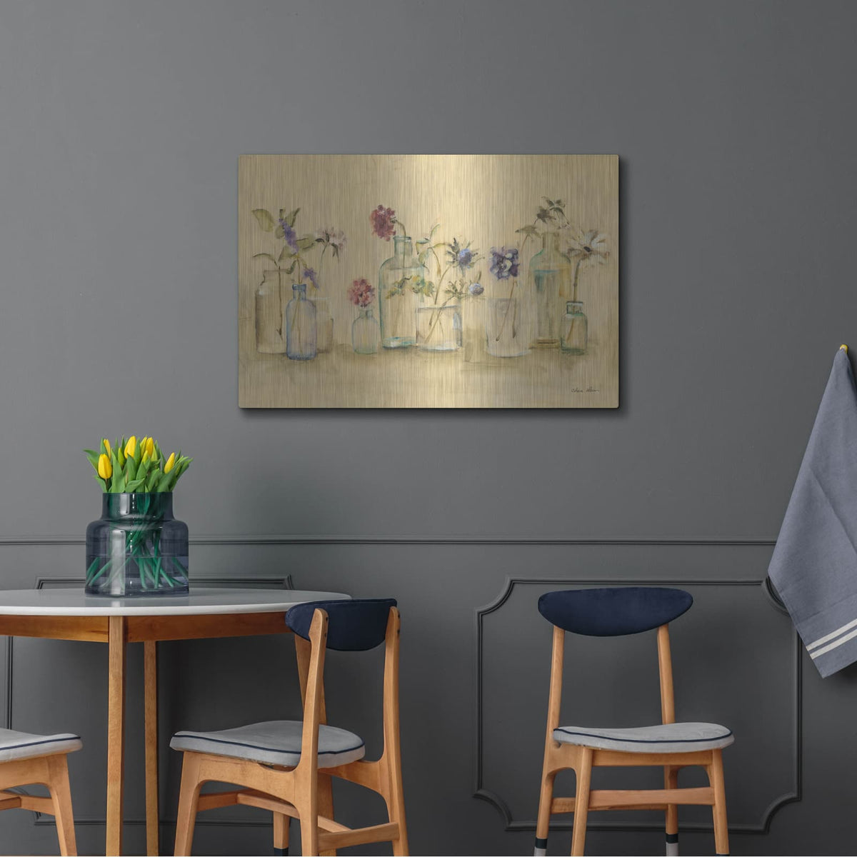 'Blossoms And Buds' by Cheri Blum – Metal Wall Art, 36x24 room view
