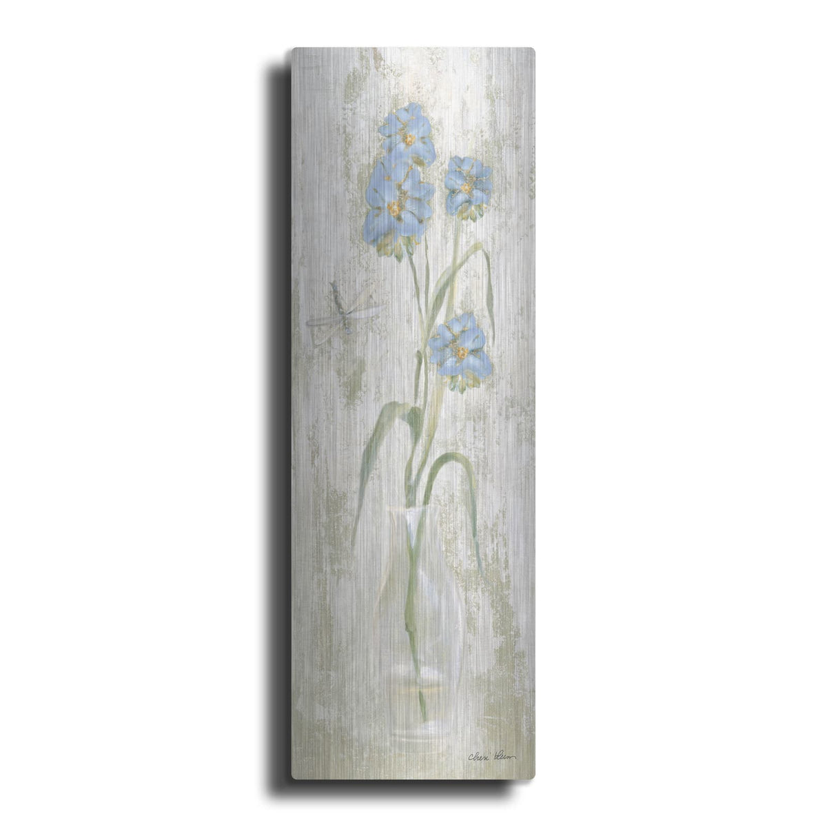 'Blue Field Flowers' by Cheri Blum – Metal Wall Art