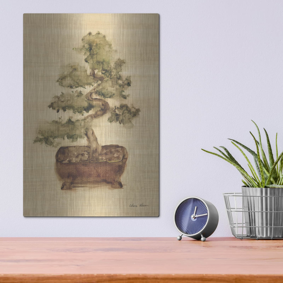 'Bonsai 1' by Cheri Blum – Metal Wall Art, 12x16 room view