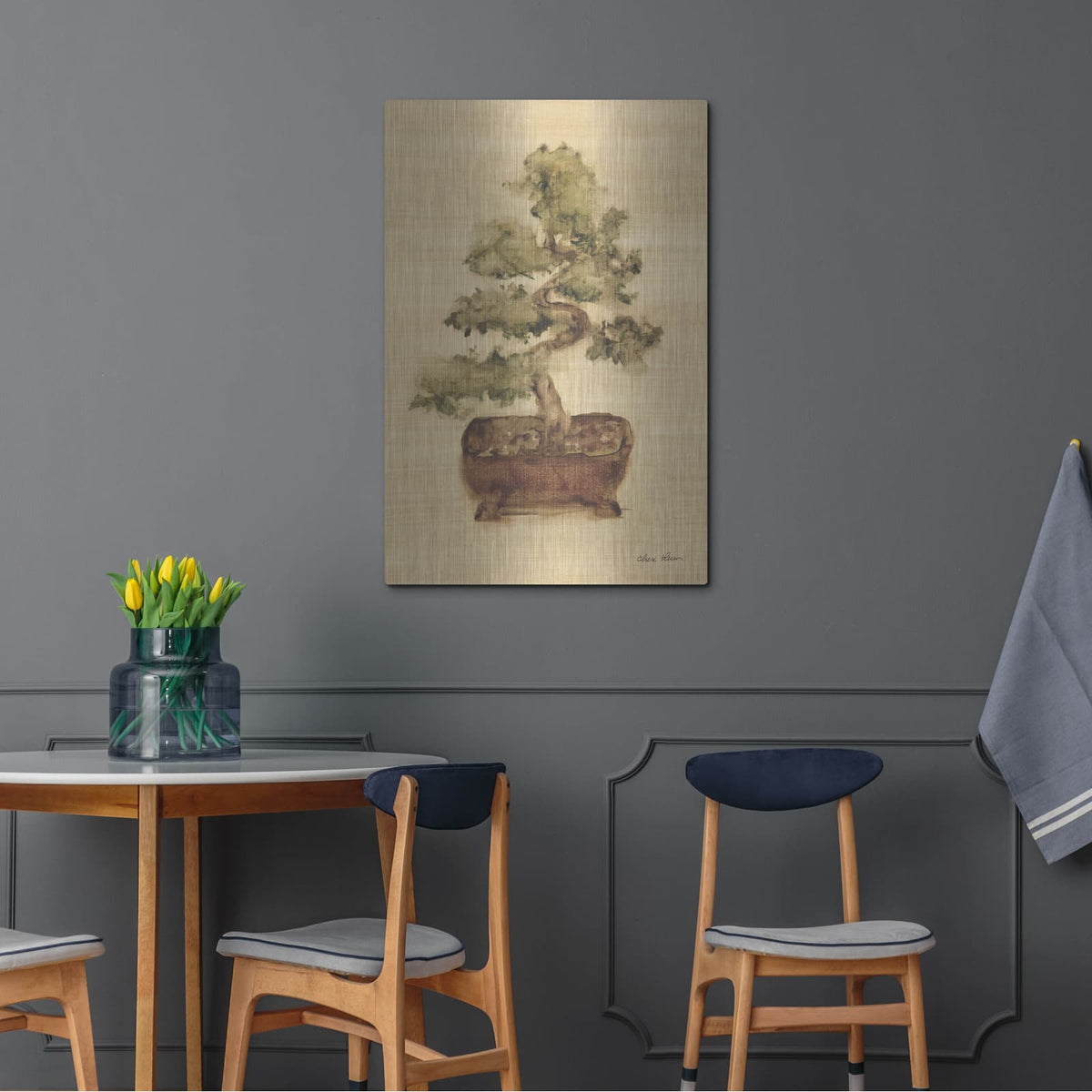 'Bonsai 1' by Cheri Blum – Metal Wall Art, 24x36 room view