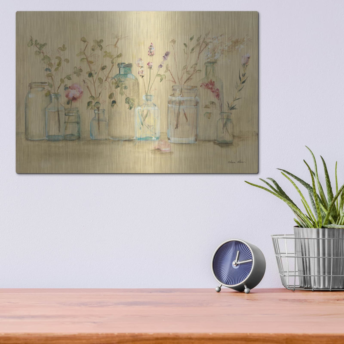 'Branches And Buds' by Cheri Blum – Metal Wall Art, 16x12 room view